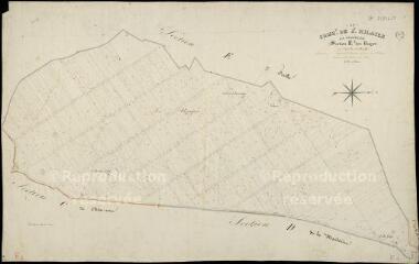 1 vue  - Saint-Hilaire-la-Gravelle : plans du cadastre napoléonien. Section E1 dite des usages (ouvre la visionneuse)