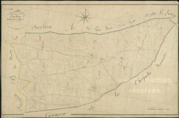 1 vue  - Saint-Julien-sur-Cher : plans du cadastre napoléonien. Section C dite de la Chevrollerie (ouvre la visionneuse)
