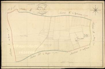 1 vue  - Saint-Léonard-en-Beauce : plans du cadastre napoléonien. Section J dite de clesle (ouvre la visionneuse)