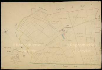 1 vue  - Semerville : plans du cadastre napoléonien. Section B1 dite du bourg (ouvre la visionneuse)