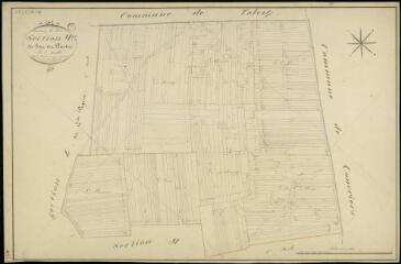 1 vue  - Séris : plans du cadastre napoléonien. Section M1 dite du bas des plantes (ouvre la visionneuse)