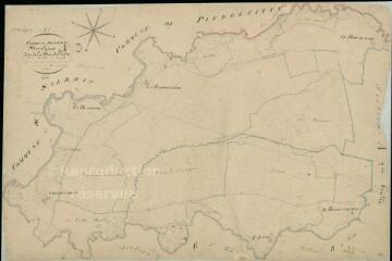 1 vue Souesmes : plans du cadastre napoléonien. Section A1 dite de la Bardellière