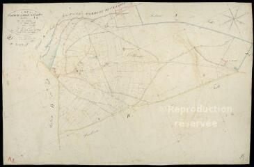 1 vue  - Ville-aux-Clercs (La) : plans du cadastre napoléonien. Section A2 dite du bourg (ouvre la visionneuse)