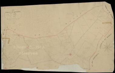 1 vue  - Ville-aux-Clercs (La) : plans du cadastre napoléonien. Section F2 dite des métairies (ouvre la visionneuse)