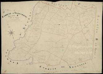 1 vue  - Villechauve : plans du cadastre napoléonien. Section C1 dite du bourg (ouvre la visionneuse)