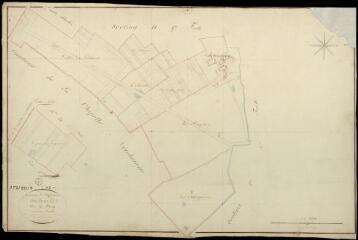 1 vue  - Villefrancoeur : plans du cadastre napoléonien. Section D1 dite du bourg (ouvre la visionneuse)