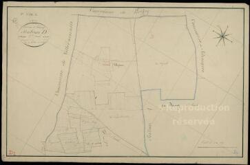 1 vue  - Villemardy : plans du cadastre napoléonien. Section D2 dite de villepéan (ouvre la visionneuse)