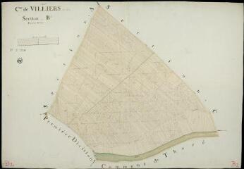 1 vue  - Villiers-sur-Loir : plans du cadastre napoléonien. Section B2 (ouvre la visionneuse)
