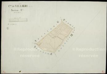 1 vue  - Villiers-sur-Loir : plans du cadastre napoléonien. Section F2 (ouvre la visionneuse)