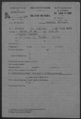 1226 vues  - Anciens de combattants de la guerre 1914-1918 : fiches individuelles de demande de carte d\'ancien combattant. Ordre alphabétique du patronyme, de BOILEAU à BOZON. (ouvre la visionneuse)