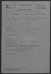 682 vues  - Anciens de combattants de la guerre 1914-1918 : fiches individuelles de demande de carte d\'ancien combattant. Ordre alphabétique du patronyme, de CORNILLER à CYR. (ouvre la visionneuse)