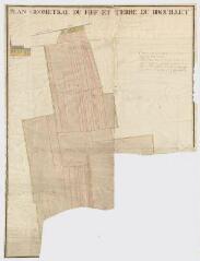 1 vue  - [Villeromain] : carte du censif et terrage du Brouillet, levé par le P. Paynel, prieur de Saint-Georges-des-Bois, 1778. (ouvre la visionneuse)