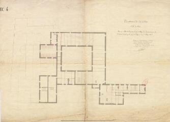 1 vue  - Blois : projet de transfèrement du collège dans l\'ancien couvent des Saintes-Maries (cinq feuilles-plans), en 1825. (ouvre la visionneuse)