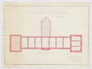 1 vue  - [Blois] : projet de construction d\'une école pour 30 élèves maitresses [École normale de filles], par Lerègle, 1872. (ouvre la visionneuse)