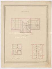 1 vue  - [Vendôme : plan d\'un projet pour une caserne de gendarmerie, par G. Chautard, XIXe]. (ouvre la visionneuse)
