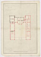 1 vue  - [Blois : projet de préfecture dans les bâtiments du collège, place Louis XII, par A. Pinault], 1825. (ouvre la visionneuse)