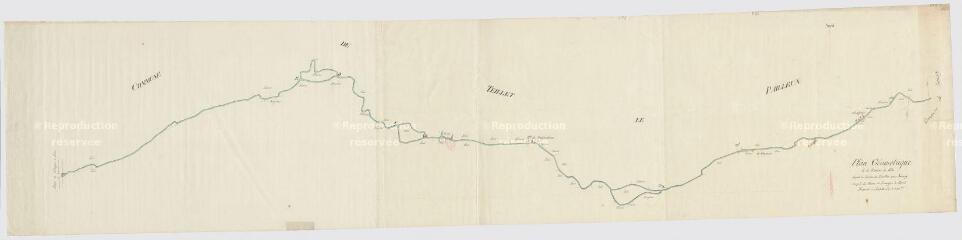 1 vue  - Theillay : plan géométrique de la rivière de Rère, s.d. (ouvre la visionneuse)