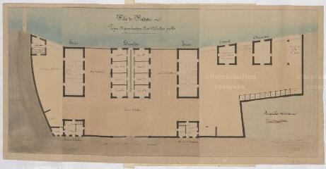 1 vue  - [Vendôme] : projet de construction d\'un abattoir public, par E. Marganne, 1852. (ouvre la visionneuse)