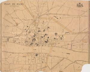 1 vue  - Blois : plan de la ville [ca 1900], carte imprimée. (ouvre la visionneuse)