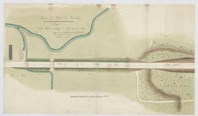 1 vue Plan de la route de Blois à Vendôme, levée de l'étang du Roi et de ses abords.