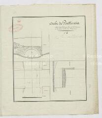 1 vue  - Plans et dessins du pont de Pontlevoy et de Montrichard sur la route de Blois à Loches : arche de Pontlevoy. (ouvre la visionneuse)