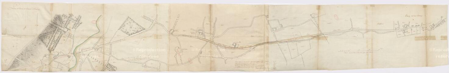 1 vue  - Plan de la communication de Blois dans la Sologne et le Berry : chemin de Clénord à Cour-Cheverny (ouvre la visionneuse)