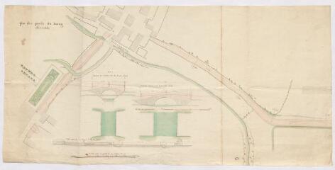1 vue  - Plan des ponts du bourg d\'Onzain, [XVIIIe siècle] (ouvre la visionneuse)