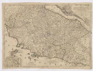 1 vue  - Plan des États de l\'Église et de Toscane?, par J.B. Nolin, géographe du roi, à Paris, 1742. (ouvre la visionneuse)