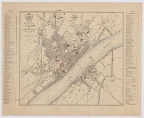 1 vue  - Blois : plan de la ville avec indication des rues, s.d. [XXe siècle], carte imprimée. (ouvre la visionneuse)