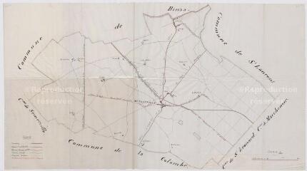 1 vue  - [Autainville] : plan général de la commune, construction d\'un bureau de poste, 1912. Provenance : Préfecture de Loir-et-Cher. (ouvre la visionneuse)