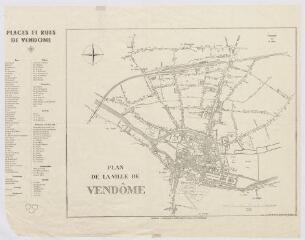 1 vue  - Vendôme : plan de la ville, [1938], plan imprimé, (ouvre la visionneuse)