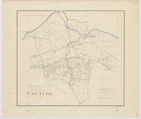 1 vue  - [Couture-sur-Loir] : commune de Couture, plan topographique dressé par le Ministère de la Reconstruction et de l\'Urbanisme, 1945, plan imprimé. (ouvre la visionneuse)