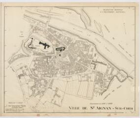 1 vue  - [Saint-Aignan-sur-Cher] : délégation générale à l\'équipement national, plan de la ville, 1945, plan imprimé. (ouvre la visionneuse)