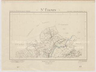 1 vue  - Saint-Firmin : [plan topographique de la commune et de ses alentours] dressé par le Ministère de la Reconstruction et de l\'Urbanisme, 1953, plan imprimé. (ouvre la visionneuse)