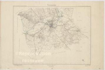 1 vue  - Vendôme : [plan topographique de la commune et de ses alentours] dressé par le Ministère de la Reconstruction et de l\'Urbanisme, 1953, plan imprimé. (ouvre la visionneuse)