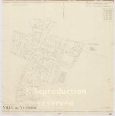 1 vue  - Vendôme : [plan partiel de la ville] dressé par le Commissariat technique à la reconstruction immobilière, 1941, plan imprimé. (ouvre la visionneuse)