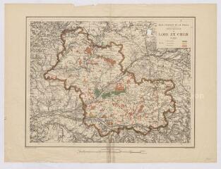 1 vue  - Département de Loir-et-Cher : [carte des forêts extraite de l\'Atlas forestier de la France], 1889, carte imprimée (ouvre la visionneuse)