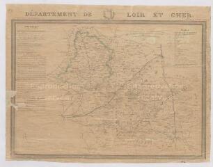 1 vue  - Département de Loir-et-Cher : [carte, XIXe siècle], carte imprimée (ouvre la visionneuse)