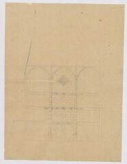 1 vue  - [Blois : chantier de restauration du château : dessin de détail, ca 1846]. Provenance : fonds de l\'architecte Jules de La Morandière (F 423) (ouvre la visionneuse)