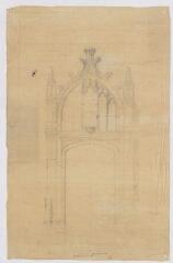 1 vue  - [Blois : chantier de restauration du château : la chapelle, ca 1846]. Provenance : fonds de l\'architecte Jules de La Morandière (F 423) (ouvre la visionneuse)