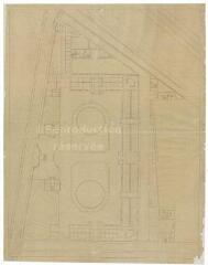 1 vue  - [Blois : projet d\'un dépôt d\'étalons (haras) : plan général, ca 1878-1880]. Provenance : fonds de l\'architecte Jules de La Morandière (F 424-427) (ouvre la visionneuse)
