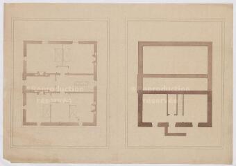 1 vue  - [Blois : dépôt d\'étalons de Blois (haras): plan au sol d\'un pavillon, ca 1880]. Provenance : fonds de l\'architecte Jules de La Morandière (F 424-427) (ouvre la visionneuse)