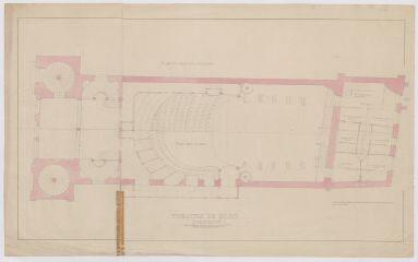 2 vues  - [Blois] : théâtre de Blois : restauration, [1867-1869]. Provenance : fonds de l\'architecte Jules de La Morandière (F 430-431) (ouvre la visionneuse)