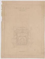 1 vue  - [Blois] : théâtre de Blois : restauration, [décors de la scène, 1867-1869]. Provenance : fonds de l\'architecte Jules de La Morandière (F 430-431) (ouvre la visionneuse)