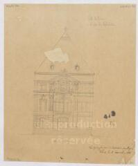 1 vue  - [Blois] : ville de Blois : projet de théâtre, [façade principale], novembre 1868. Provenance : fonds de l\'architecte Jules de La Morandière (F 430-431) (ouvre la visionneuse)