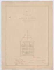 1 vue [Blois] : ville de Blois : projet de restauration du théâtre : [plan en coupe, octobre 1868]. Provenance : fonds de l'architecte Jules de La Morandière (F 430-431)