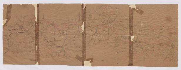 1 vue  - [Le Loir : carte de la vallée du Loir de Vendôme à Artins, XIXe], carte imprimée. (ouvre la visionneuse)