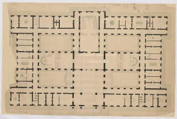 1 vue  - [Blois : plan du projet du Palais de Justice, XIXe]. (ouvre la visionneuse)