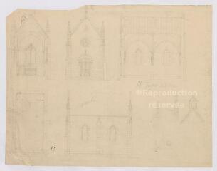 1 vue  - [Saint-Viâtre : château de Favelles appartenant à Mr Roger de la Selle : projet de construction d\'une chapelle, par Henri Dauvergne, ca 1892]. (ouvre la visionneuse)
