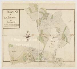 1 vue  - [Onzain, Santenay, Saint-Etienne-des-Guérets et Saint-Nicolas-des-Motets] : plan Q de la paroisse de Santenay, 1756, plume et aquarelle. (ouvre la visionneuse)